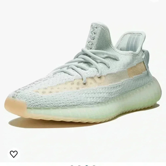 ADIDAS YEEZY BOOST 350 V2 HYPERSPACE WHITE TAN  NEW IN BOX WOMEN SIZE 8 - Picture 1 of 13